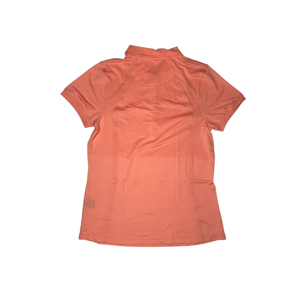 Haus‎ of Grey Heather Grey 1/2 Button Up Peach Golf Polo Sz M